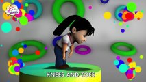 Head Shoulders Knees and Toes Funny Nursery Rhymes 3D Animated | 3D English Nursery Rhymes in HD