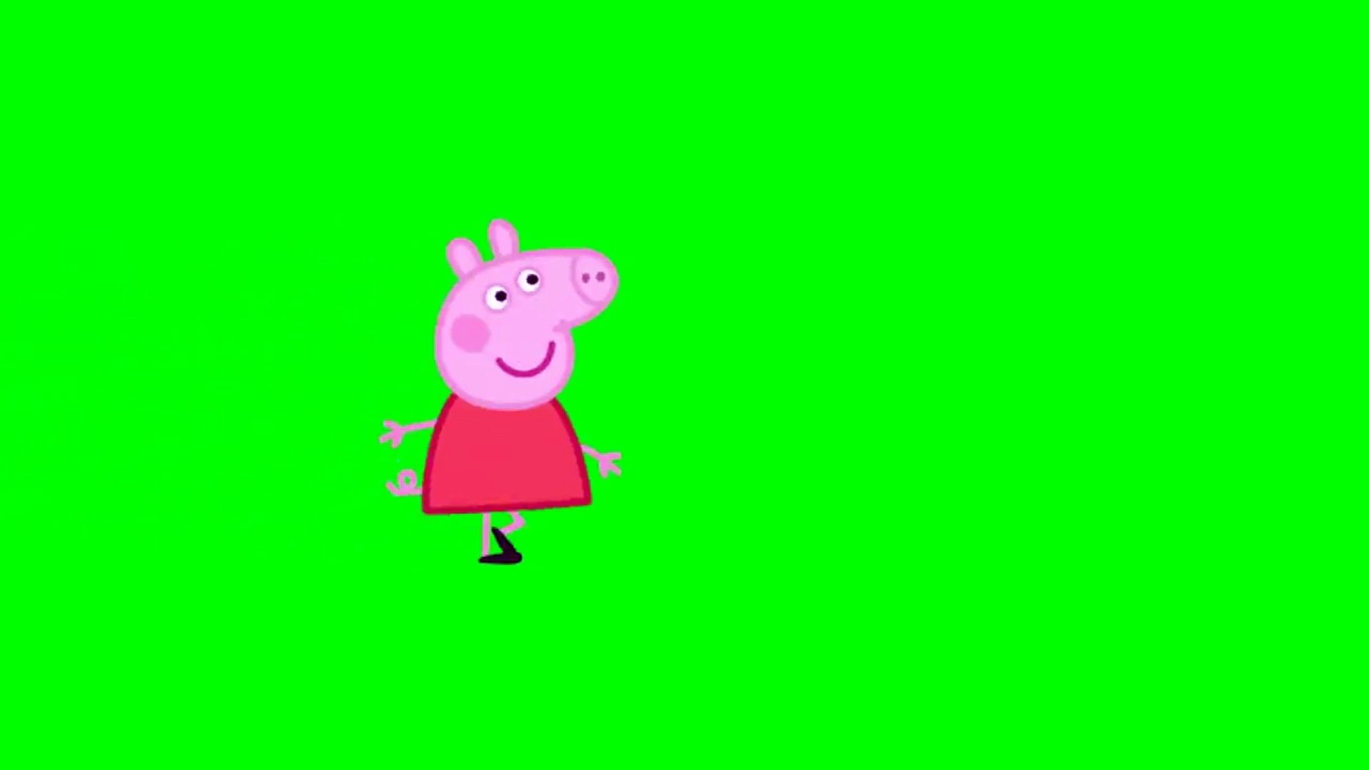 Peppa Pig Andando #1 - Peppa Pig Walking #1 [Fundo Verde - Green Screen] –  Видео Dailymotion