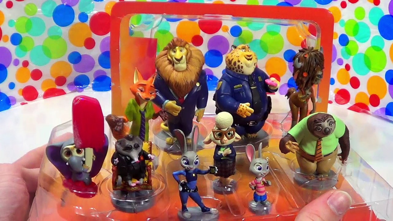 Disney Zootopia Toy Figures Review: Judy Hopps, Nick Wilde, Clawhauser, Yax and more!