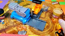 Play Doh Saw Mill Diggin Rigs Toys Playset Disney Cars 2 Mater and Lightning McQueen Microdrifters