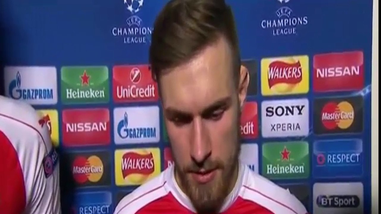 Arsenal 0-2 Barcelona - Aaron Ramsey & Per Mertesacker Post Match Interview
