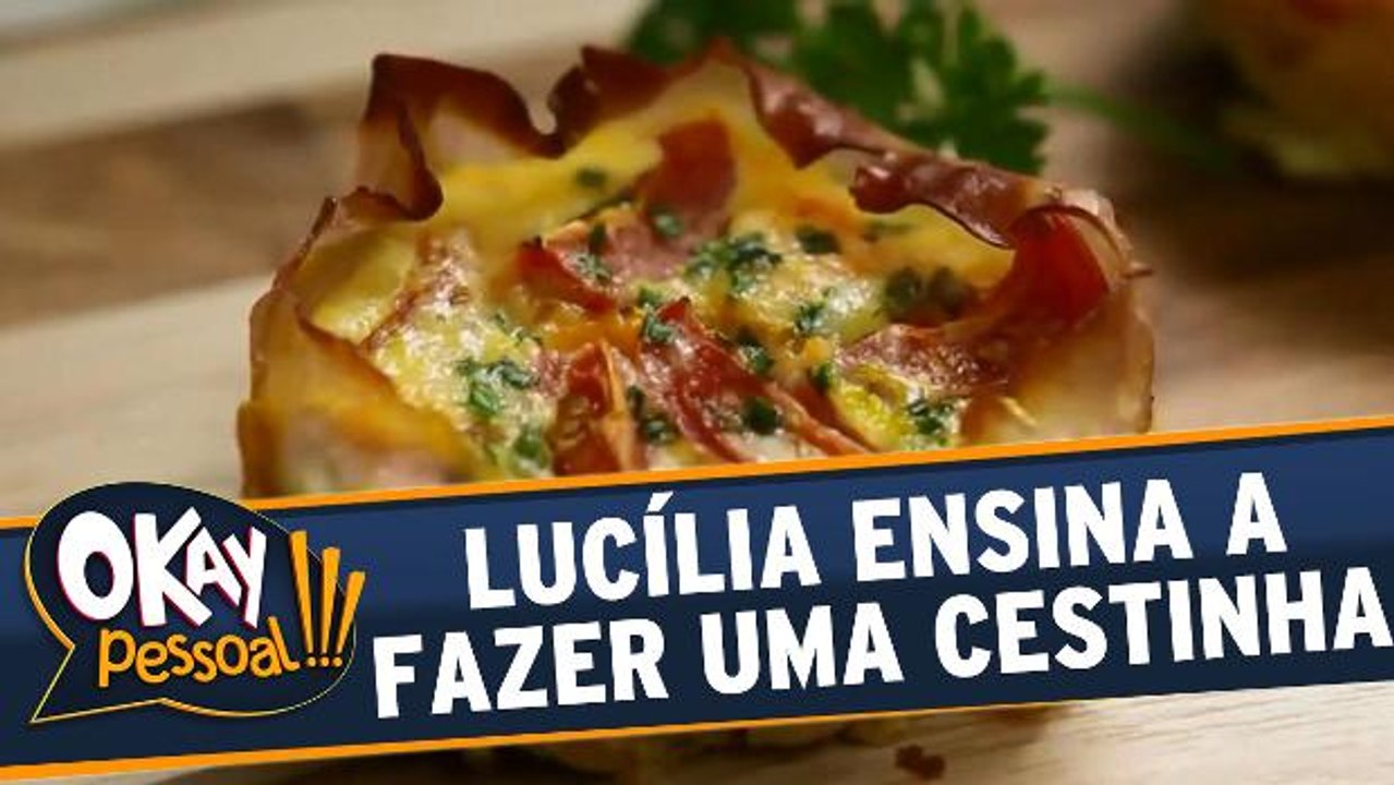 Lucília Diniz ensina a fazer uma cestinha de peito de peru