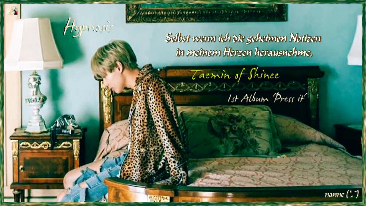 Taemin of Shinee -  Hypnosis k-pop [german Sub] 1st Album 'Press it'