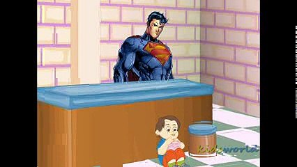 Superman Nursery Rhymes for Kids  Johny Johny Yes Papa Children Song