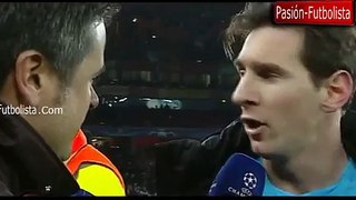 Lionel Messi Entrevista Luego del Triunfo *Arsenal vs Barcelona 0-2*