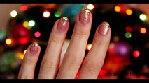 Маникюр на Рождество. Градиентный маникюр блестками - Nail Art for Christmas. Gradient Nail Art