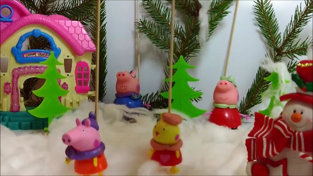 Свинка Пеппа мультик из игрушек. Peppa Pig. Сезон Новый Год .Встреча с Мистером Джеком.