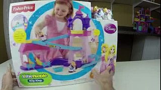 SUPER CUTE DISNEY PRINCESS Aurora Rapunzel Klip Klop Princess Stable Toy Review Opening Unboxing