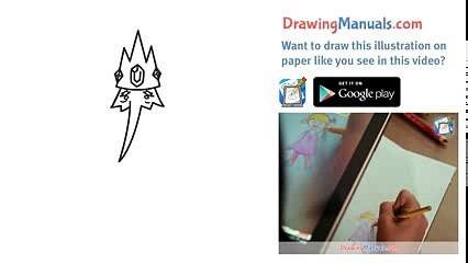 New Duck How to Draw Ice King from Adventure Time Step-by-Step TV Series