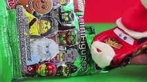 Lightning McQueen with Play Doh Santa Hat in 24 Days of Christmas Day 10 Blind Bags Lego Minifigures