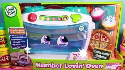 Descargar video: NEW Leap Frog Number Lovin Oven Learning Toy Baking Play-Doh Food Spaghetti Cupcakes Pizza All Toy