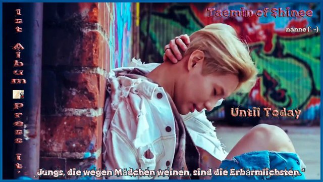 Taemin of Shinee - Until Today k-pop [german Sub] 1st Album 'Press it'