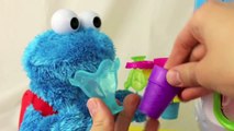 Cookie Monster Eats Play-Doh Ice Cream Count N Crunch Cookie Monster Eats Ice Cream Cone Machine