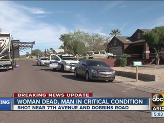 Woman dead, man in critical condition