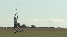 Fails and Bails - Kite Landboarding Big Air Freestyle