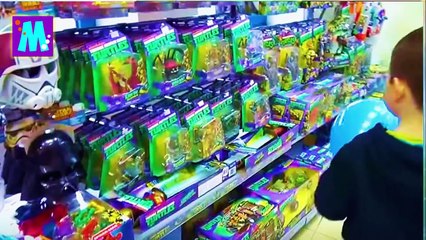 Видеокомикс_МИСТЕР МАКС МИСС КЕТИ Поход в магазин игрушек Star wars, щенячий патруль Shopping