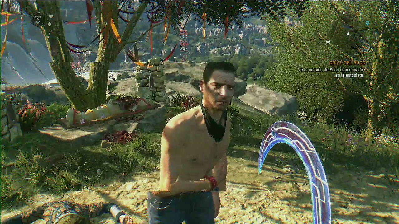 Dying Light The Following, gameplay Español, parte 9, La zona segura de los bandidos de la gasolinera