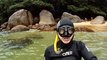 Mergulhando em Ubatuba, Natureza marinha, passeio de barco, Praia do Cedro, Praia do Alto, Ubatuba, SP, Brasil, Marcelo Ambrogi