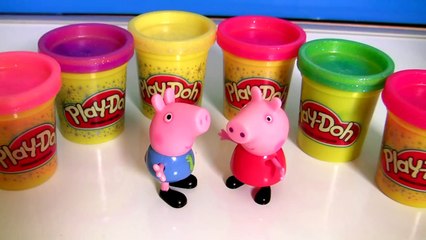 Play Doh Sparkle Porquinha Peppa Pig Ovos Surpresa Massinha Play Dough Brillante com Brinquedos BR