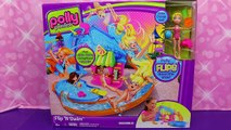 Polly Pocket Pool   Color Changers Doll With Barbie, Frozen Disney Princess Elsa MagiClip Dolls