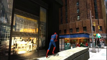 Flash Mcqueen de CARS 2 le film et Spiderman dans des toboggans géants à New York