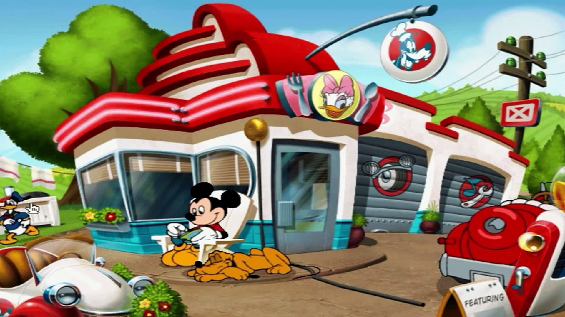 ♥ Disneys Mickey Mouse Preschool - Goofys Garage & Daisy Restaurant (Game for Preschool Kids)