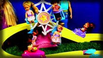 Frozen Elsa Kids Ride Barbie Kelly Amusement Park Kiddie Coaster Ride in Alexs Dream