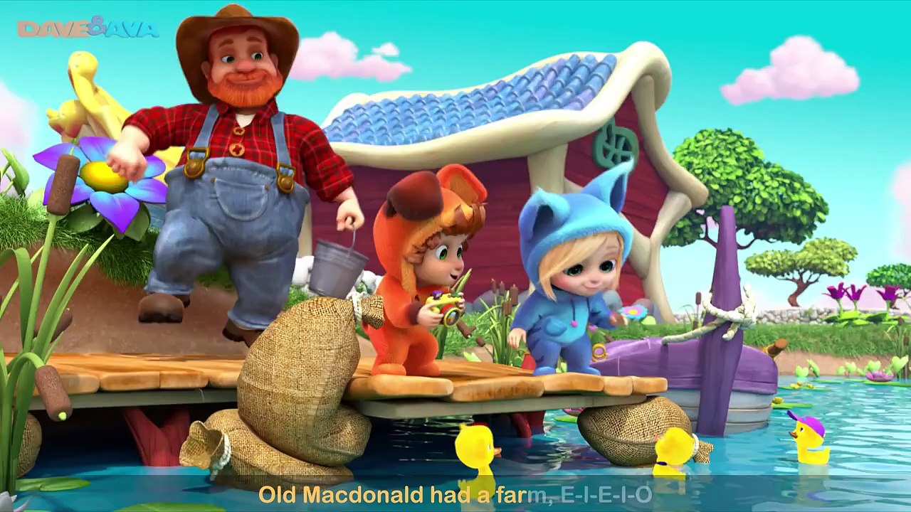 Old MacDonald Had a Farm | Animal Sounds Song | Nursery Rhymes and Baby Songs from Dave and Ava