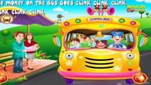 Детская песенка про автобус. Мультфильм для малышей. Русский вариант Wheels On The Bus.