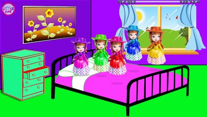 Five Little Sofia Jumping on the Bed Nursery Rhyme