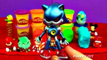 Play Doh Surprise Eggs SEGA Sonic The Hedgehog Jake Neverland Pirates Peppa Pig Monsters Zombies Toy