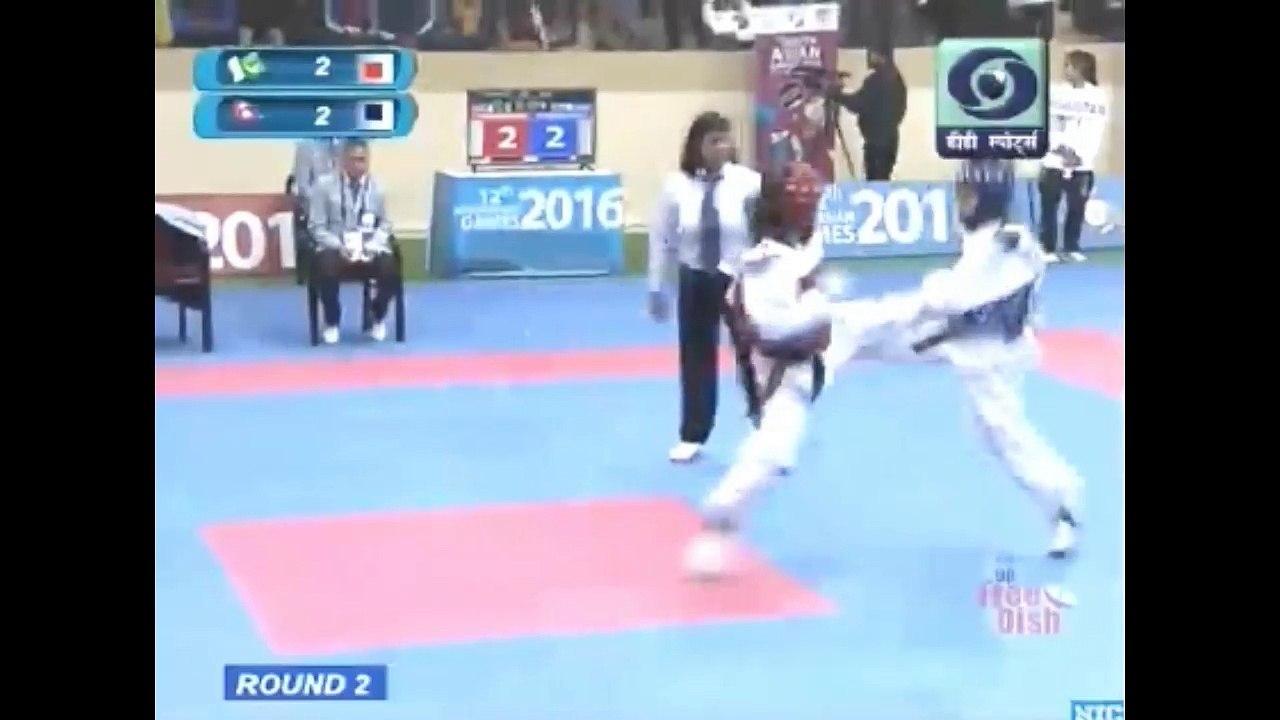 Yasmeen Taekwondo Final Match at SAG 2016