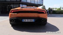 13 x Lamborghini Huracán Sound Start Up & Accelerations