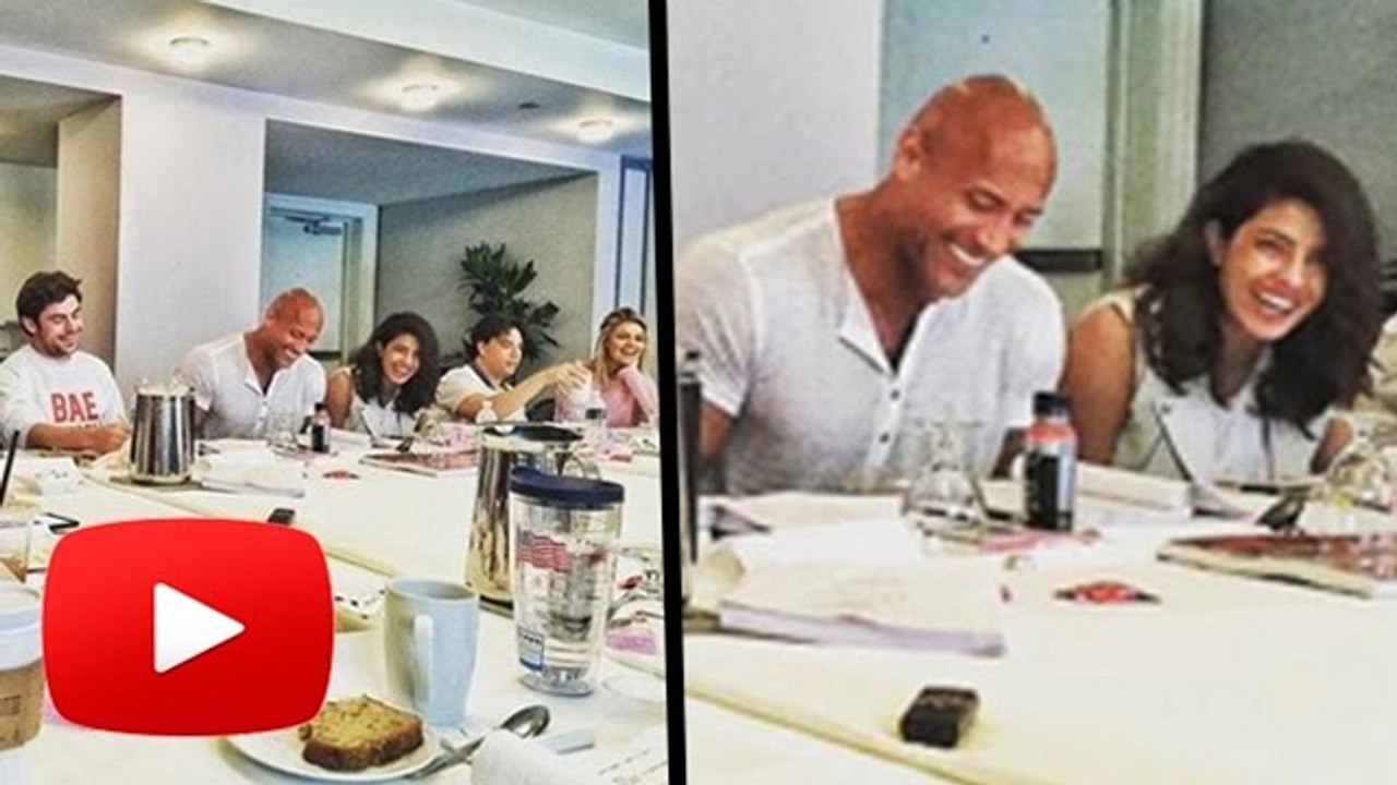Priyanka Chopra Snapped With 'Baywatch' Team