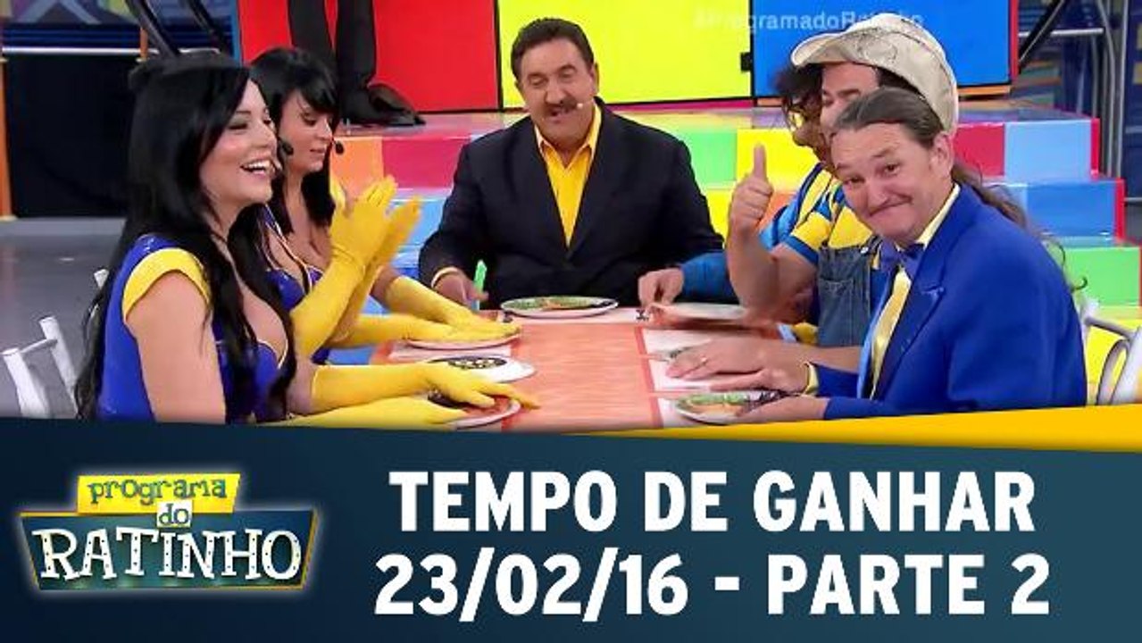 Programa do Ratinho 23.02.16 - Tempo de Ganhar - Parte 2