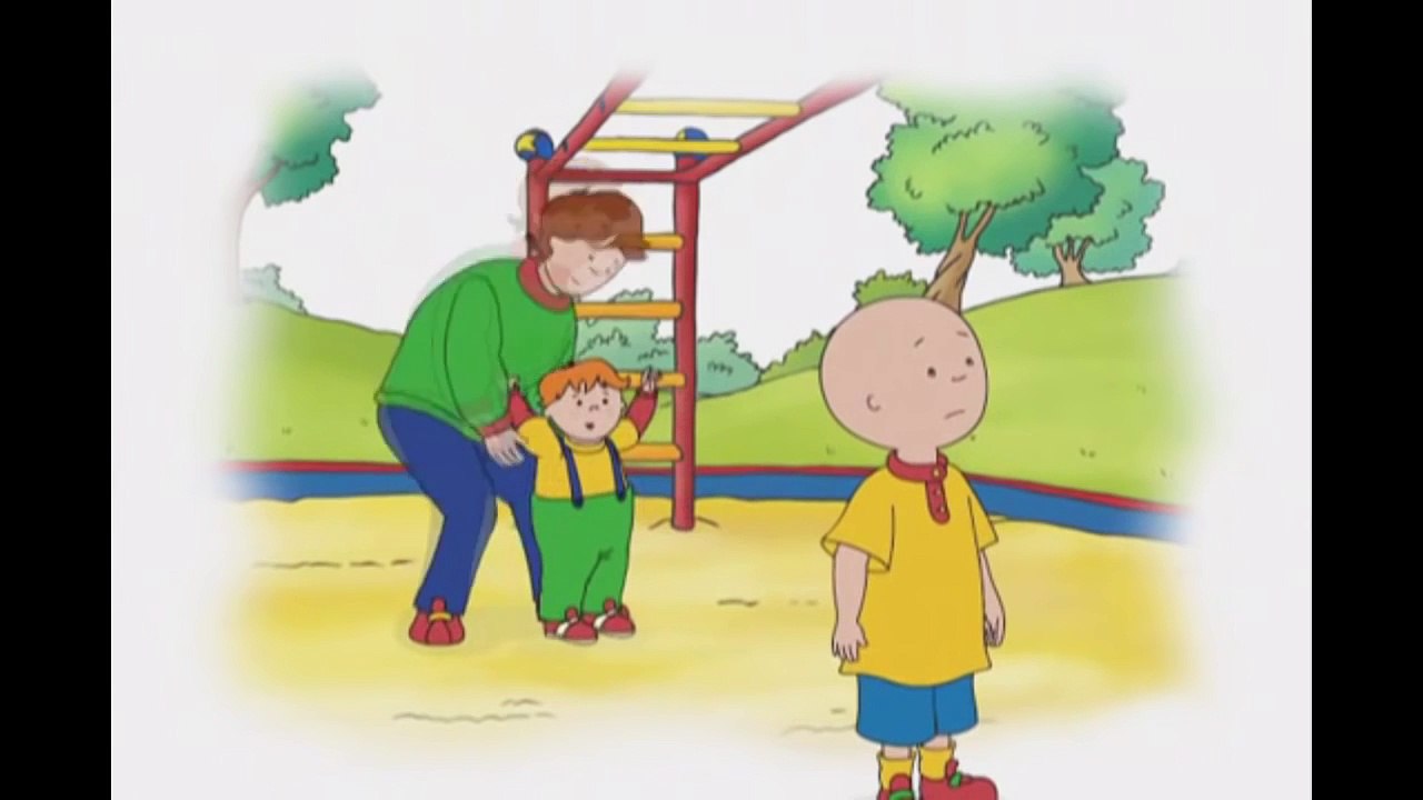 Caillou Plays on the Monkey Bars