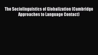 Download The Sociolinguistics of Globalization (Cambridge Approaches to Language Contact) Free