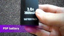 Review Fake Chinese made PSP Sony Playstation Portable 1000 2000 3000 Battery batteries