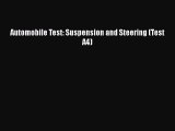 Ebook Automobile Test: Suspension and Steering (Test A4) Download Online