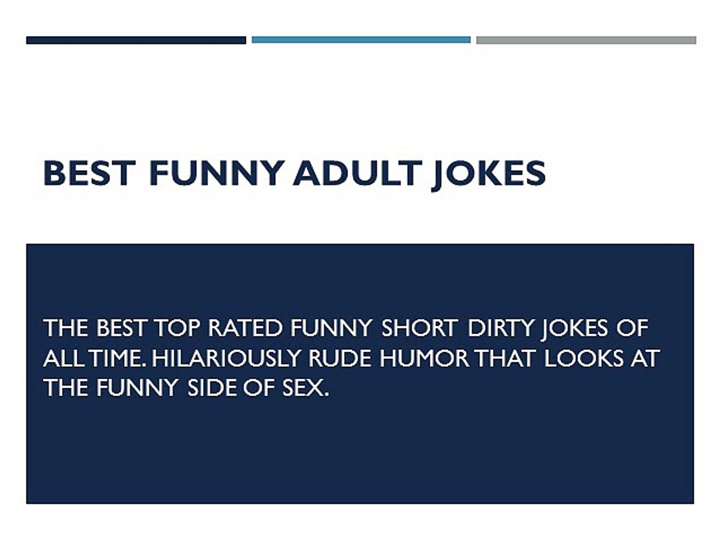 Best Jokes Of All Time For Adults