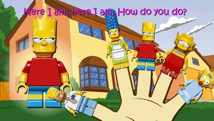 The Simpsons Lego 3D Finger Family / Nursery Rhymes