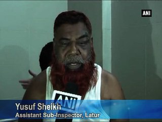 Cop forced to chant Jai Bhawani by goons in Latur