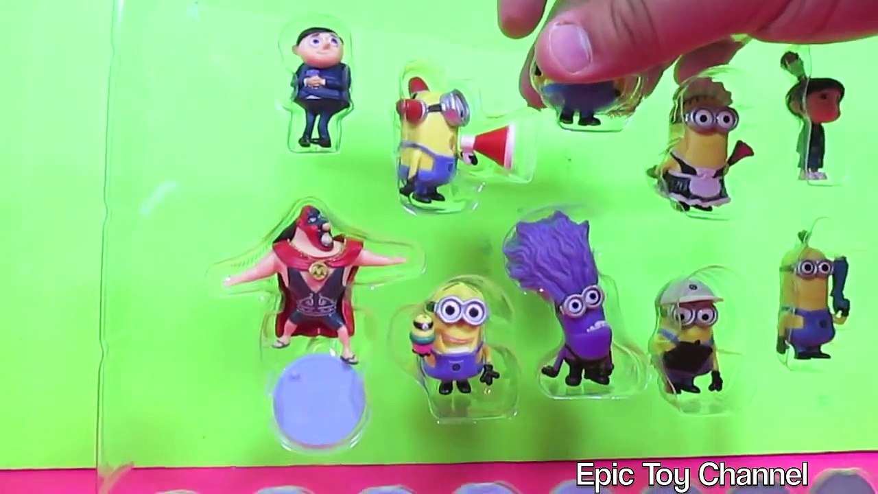 DESPICABLE ME Mini Figure Set MINIONS TOYS + Gru from Despicable Me and Minions Movie Unboxing