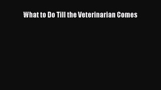 Read What to Do Till the Veterinarian Comes Ebook Free