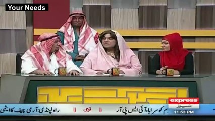 Ek Arbi aur Uski Moti Biwi ki Larayi - Hilarious Act in Khabardar!