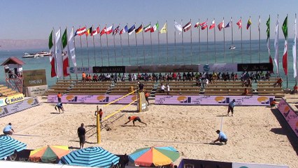 6 RUS vs POL 2-1 Stoyanovskiy/Yarzutkin vs Kadziola/Szalankiewicz (18-21, 21-14, 15-10)