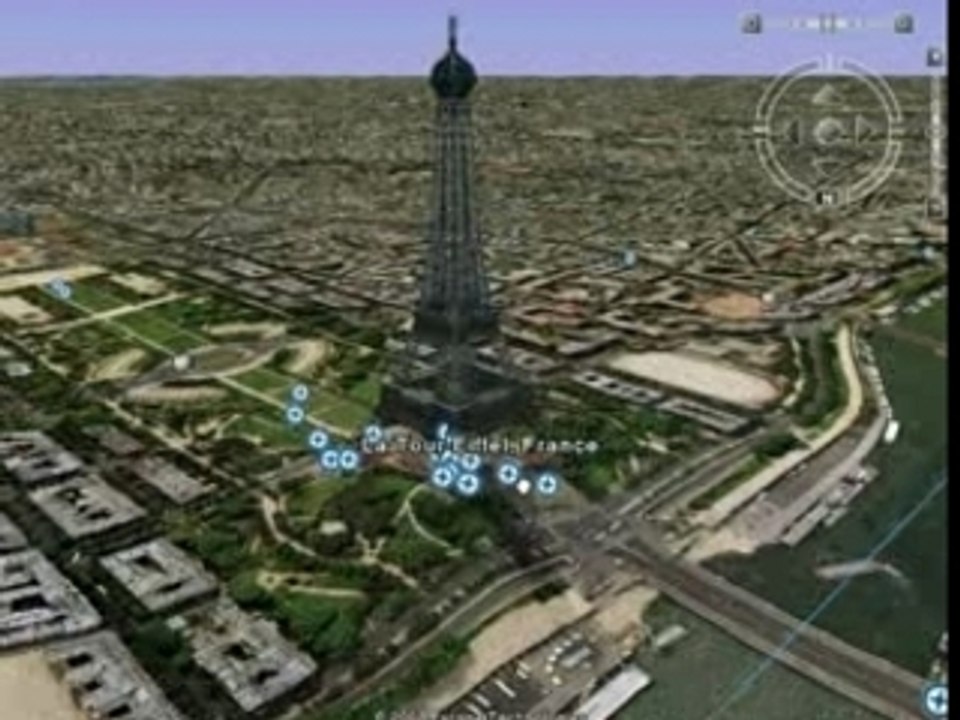 Parijs Google Earth