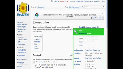 How to Delete All Spam Pages in MediaWiki Website with One Click