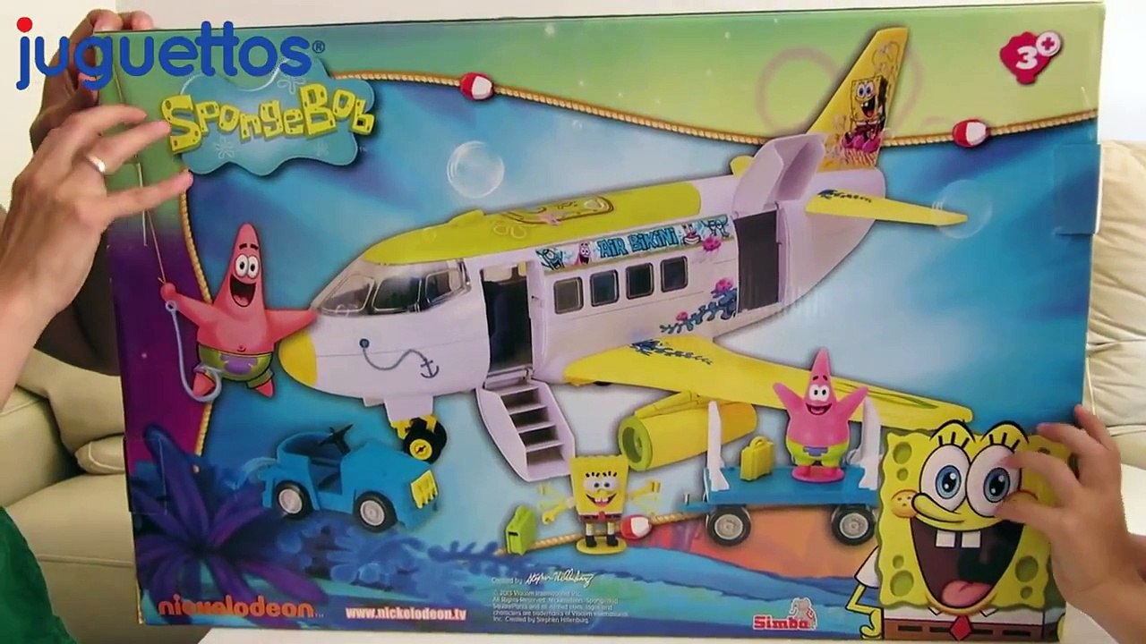 Bob Esponja en español avión de Bob Esponja SpongeBob Mundo Juguetes videos de juguetes en español