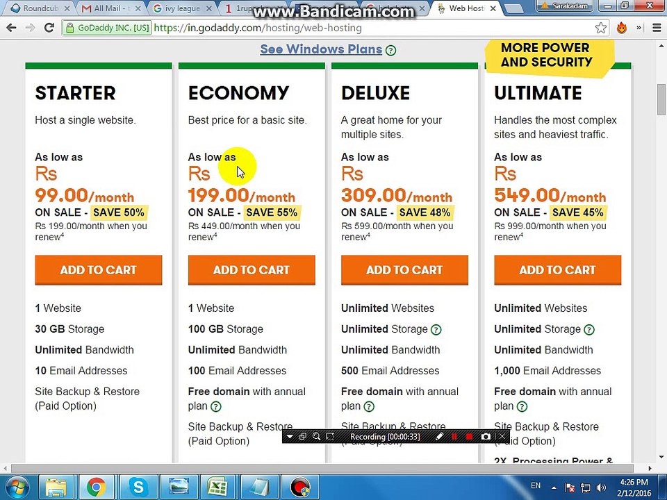 How to register Domain name and hosting Telugu Tutorial 2016